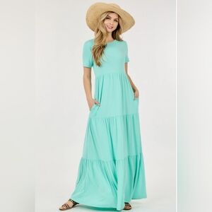 Chic Mint Maxi Dress